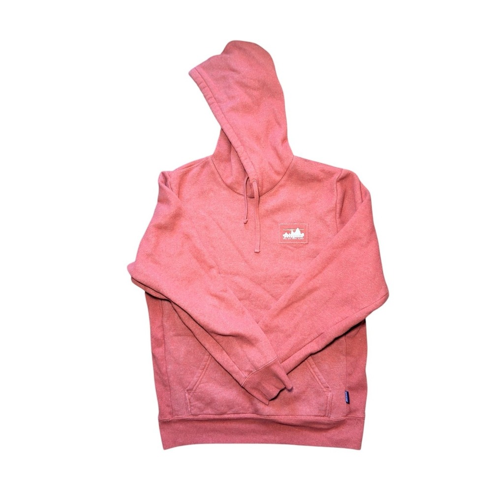 Patagonia Save Our Home Planet Hoodie Coral Orange Size M